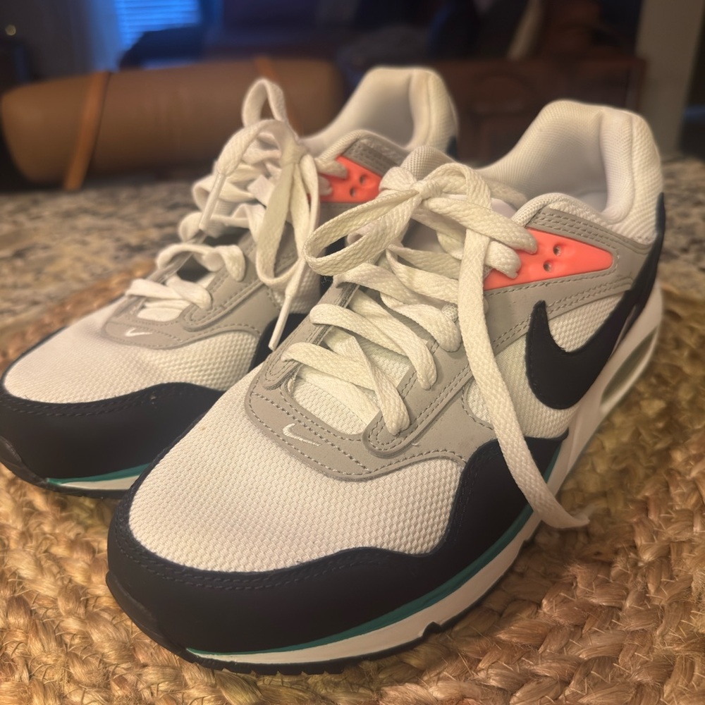 Nike Sneakers in White, Black, and Coral